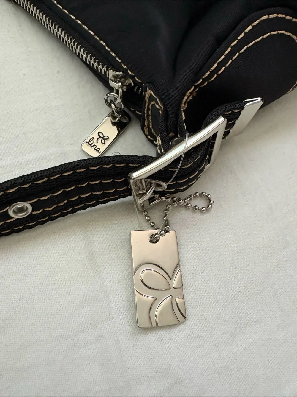 Nina Black Hobo Bag